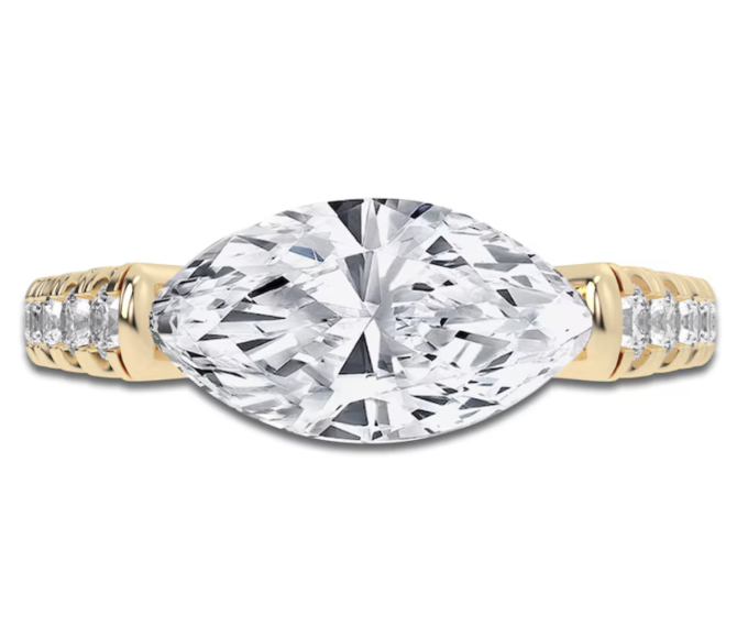 3.5 CT TW Lab-Created Marquise-Cut Diamond Engagement Ring | SimplyIn Diamonds Studio - Image 5